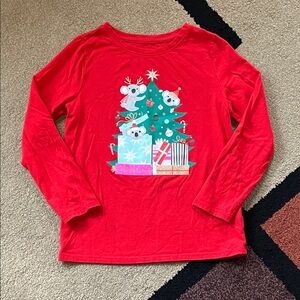 🎄❤️Christmas themed long sleeve shirt / girls S (6/6X)